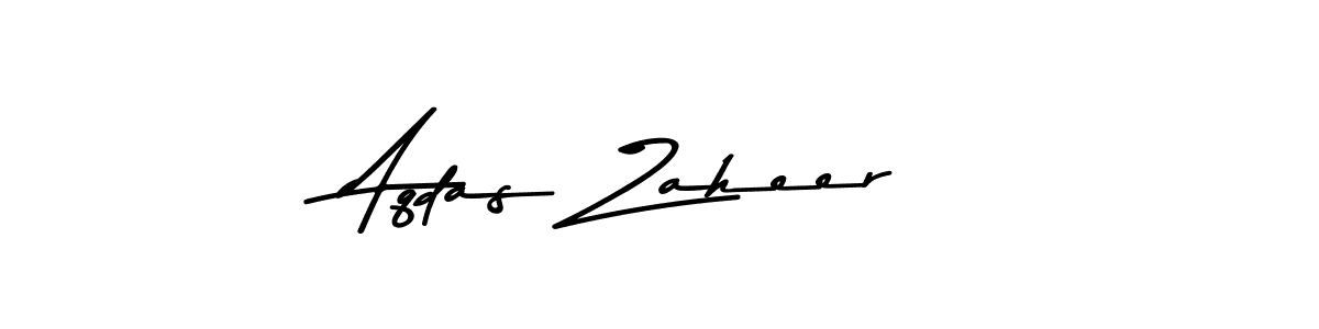 Also You can easily find your signature by using the search form. We will create Aqdas Zaheer name handwritten signature images for you free of cost using Asem Kandis PERSONAL USE sign style. Aqdas Zaheer signature style 9 images and pictures png