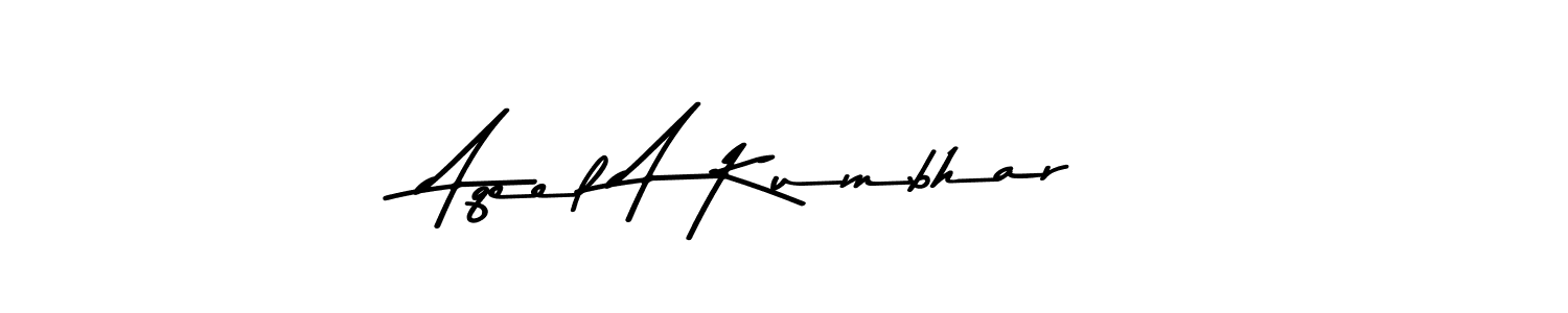 Make a beautiful signature design for name Aqeel A Kumbhar. With this signature (Asem Kandis PERSONAL USE) style, you can create a handwritten signature for free. Aqeel A Kumbhar signature style 9 images and pictures png