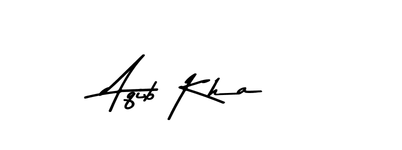 Create a beautiful signature design for name Aqib Kha. With this signature (Asem Kandis PERSONAL USE) fonts, you can make a handwritten signature for free. Aqib Kha signature style 9 images and pictures png