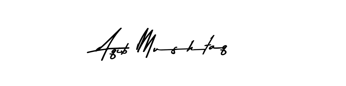 Use a signature maker to create a handwritten signature online. With this signature software, you can design (Asem Kandis PERSONAL USE) your own signature for name Aqib Mushtaq. Aqib Mushtaq signature style 9 images and pictures png