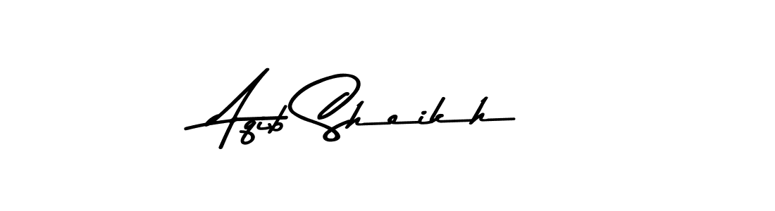 Aqib Sheikh stylish signature style. Best Handwritten Sign (Asem Kandis PERSONAL USE) for my name. Handwritten Signature Collection Ideas for my name Aqib Sheikh. Aqib Sheikh signature style 9 images and pictures png