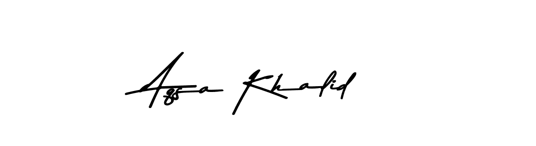 Use a signature maker to create a handwritten signature online. With this signature software, you can design (Asem Kandis PERSONAL USE) your own signature for name Aqsa Khalid. Aqsa Khalid signature style 9 images and pictures png