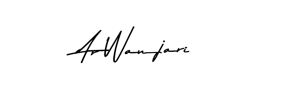 The best way (Asem Kandis PERSONAL USE) to make a short signature is to pick only two or three words in your name. The name Ar Wanjari include a total of six letters. For converting this name. Ar Wanjari signature style 9 images and pictures png