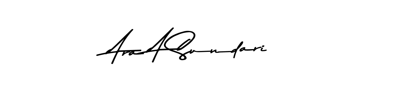 Make a beautiful signature design for name Ara A Sundari. Use this online signature maker to create a handwritten signature for free. Ara A Sundari signature style 9 images and pictures png