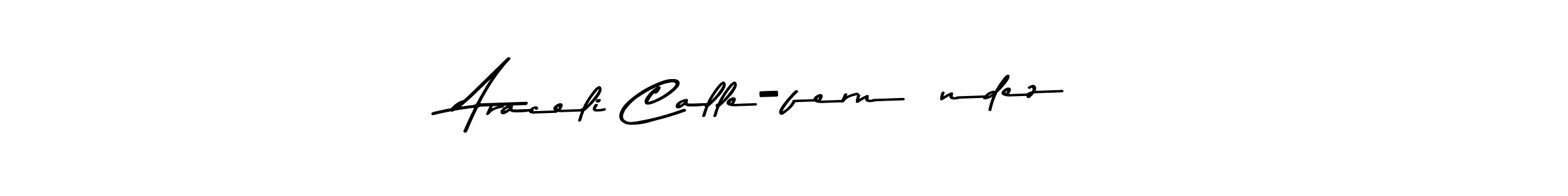 The best way (Asem Kandis PERSONAL USE) to make a short signature is to pick only two or three words in your name. The name Araceli Calle-fernández include a total of six letters. For converting this name. Araceli Calle-fernández signature style 9 images and pictures png