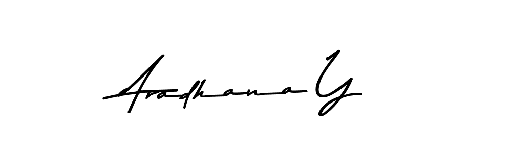 Use a signature maker to create a handwritten signature online. With this signature software, you can design (Asem Kandis PERSONAL USE) your own signature for name Aradhana Y. Aradhana Y signature style 9 images and pictures png
