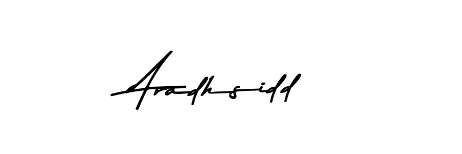 How to make Aradhsidd name signature. Use Asem Kandis PERSONAL USE style for creating short signs online. This is the latest handwritten sign. Aradhsidd signature style 9 images and pictures png