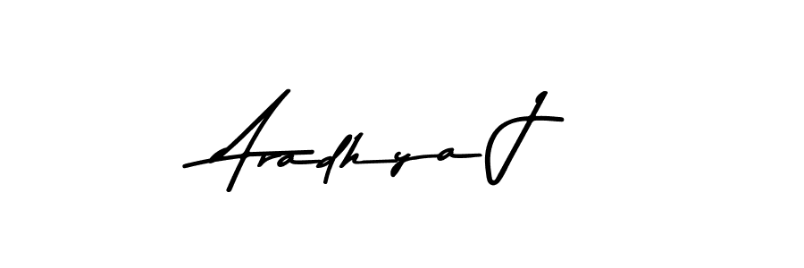 Create a beautiful signature design for name Aradhya J. With this signature (Asem Kandis PERSONAL USE) fonts, you can make a handwritten signature for free. Aradhya J signature style 9 images and pictures png