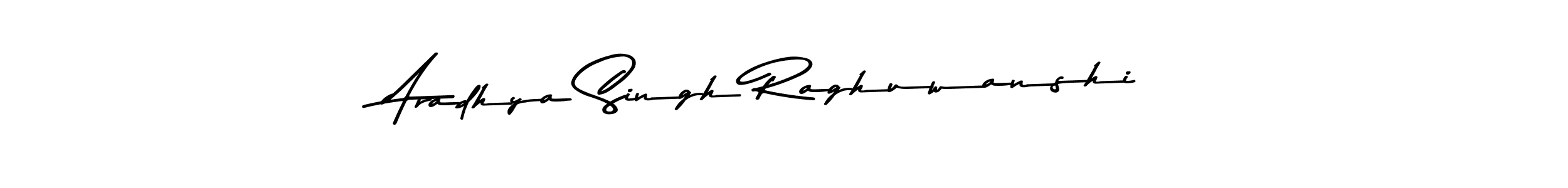 Create a beautiful signature design for name Aradhya Singh Raghuwanshi. With this signature (Asem Kandis PERSONAL USE) fonts, you can make a handwritten signature for free. Aradhya Singh Raghuwanshi signature style 9 images and pictures png