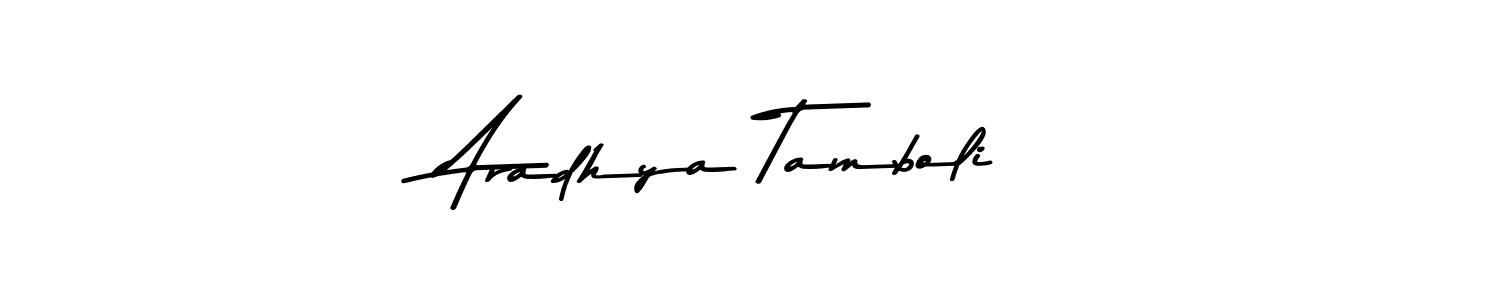 How to make Aradhya Tamboli signature? Asem Kandis PERSONAL USE is a professional autograph style. Create handwritten signature for Aradhya Tamboli name. Aradhya Tamboli signature style 9 images and pictures png