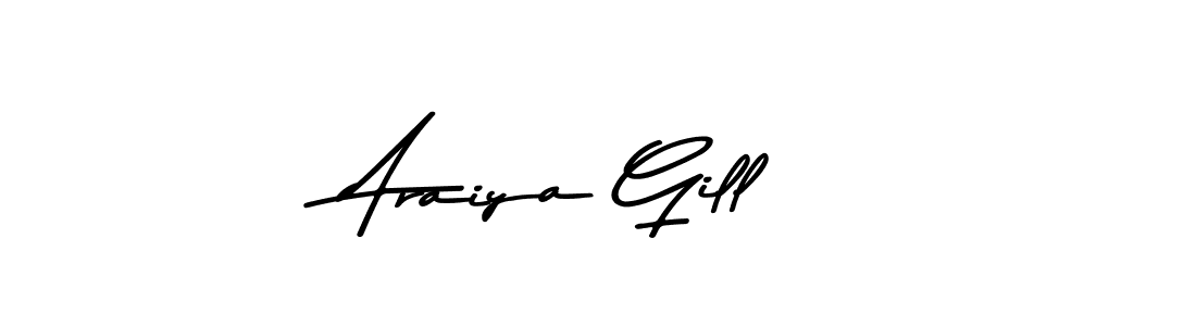 Make a beautiful signature design for name Araiya Gill. Use this online signature maker to create a handwritten signature for free. Araiya Gill signature style 9 images and pictures png
