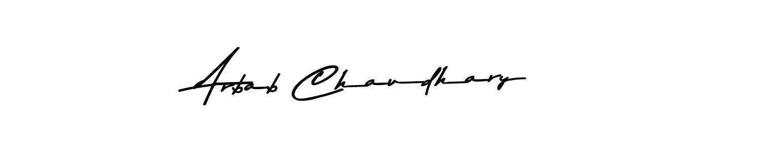 Use a signature maker to create a handwritten signature online. With this signature software, you can design (Asem Kandis PERSONAL USE) your own signature for name Arbab Chaudhary. Arbab Chaudhary signature style 9 images and pictures png