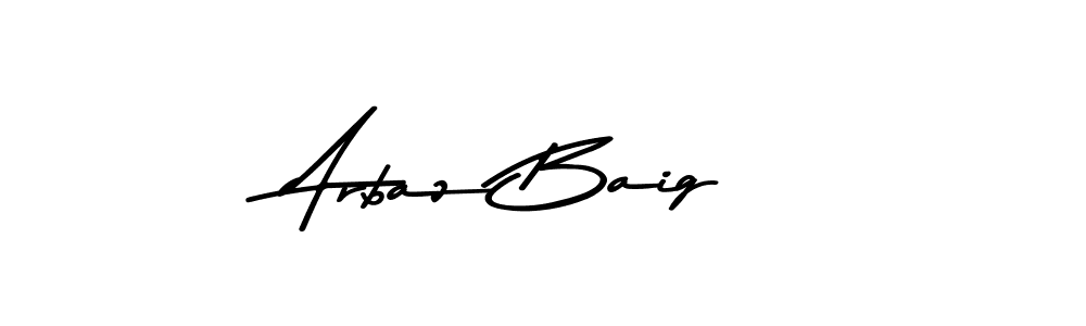 Use a signature maker to create a handwritten signature online. With this signature software, you can design (Asem Kandis PERSONAL USE) your own signature for name Arbaz Baig. Arbaz Baig signature style 9 images and pictures png