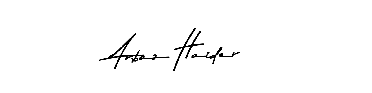 Here are the top 10 professional signature styles for the name Arbaz Haider. These are the best autograph styles you can use for your name. Arbaz Haider signature style 9 images and pictures png