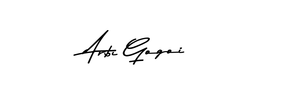 Use a signature maker to create a handwritten signature online. With this signature software, you can design (Asem Kandis PERSONAL USE) your own signature for name Arbi Gogoi. Arbi Gogoi signature style 9 images and pictures png