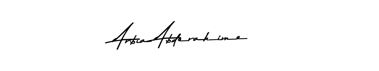 Asem Kandis PERSONAL USE is a professional signature style that is perfect for those who want to add a touch of class to their signature. It is also a great choice for those who want to make their signature more unique. Get Arbia Abderahime name to fancy signature for free. Arbia Abderahime signature style 9 images and pictures png