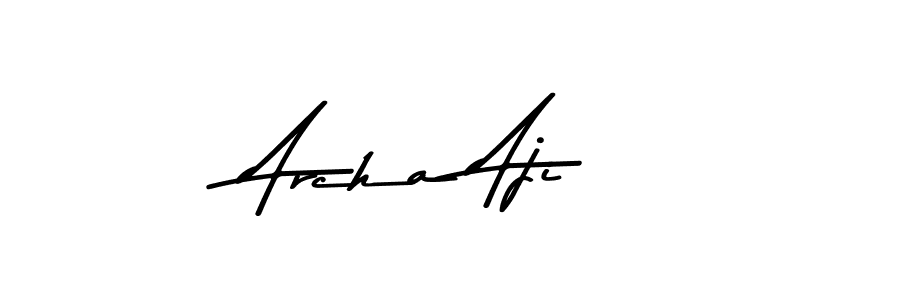 This is the best signature style for the Archa Aji name. Also you like these signature font (Asem Kandis PERSONAL USE). Mix name signature. Archa Aji signature style 9 images and pictures png