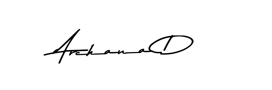 Make a beautiful signature design for name Archana D. With this signature (Asem Kandis PERSONAL USE) style, you can create a handwritten signature for free. Archana D signature style 9 images and pictures png