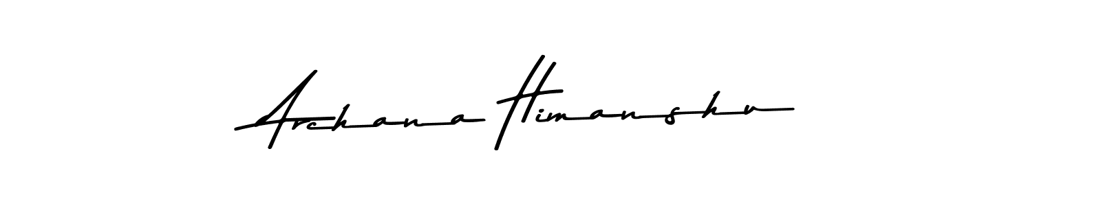 if you are searching for the best signature style for your name Archana Himanshu. so please give up your signature search. here we have designed multiple signature styles  using Asem Kandis PERSONAL USE. Archana Himanshu signature style 9 images and pictures png
