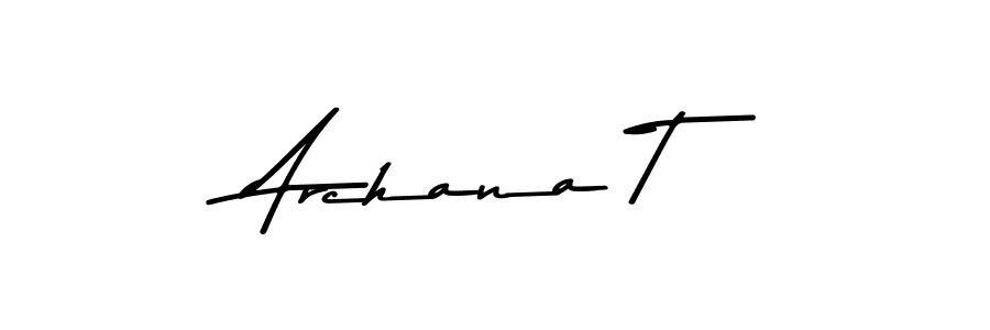 Make a beautiful signature design for name Archana T. With this signature (Asem Kandis PERSONAL USE) style, you can create a handwritten signature for free. Archana T signature style 9 images and pictures png