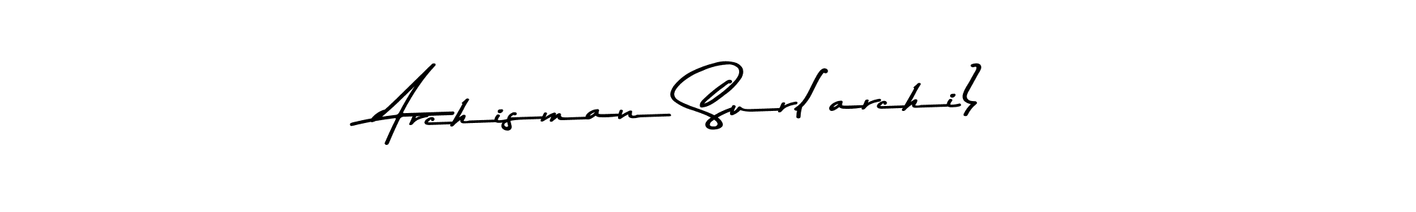 Asem Kandis PERSONAL USE is a professional signature style that is perfect for those who want to add a touch of class to their signature. It is also a great choice for those who want to make their signature more unique. Get Archisman Sur(archi) name to fancy signature for free. Archisman Sur(archi) signature style 9 images and pictures png