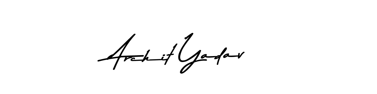 Use a signature maker to create a handwritten signature online. With this signature software, you can design (Asem Kandis PERSONAL USE) your own signature for name Archit Yadav. Archit Yadav signature style 9 images and pictures png