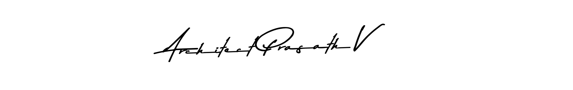 Use a signature maker to create a handwritten signature online. With this signature software, you can design (Asem Kandis PERSONAL USE) your own signature for name Architect Prasath V. Architect Prasath V signature style 9 images and pictures png