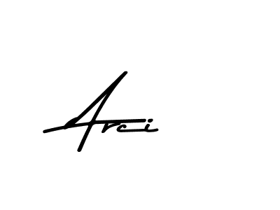 Make a beautiful signature design for name Arci. With this signature (Asem Kandis PERSONAL USE) style, you can create a handwritten signature for free. Arci signature style 9 images and pictures png