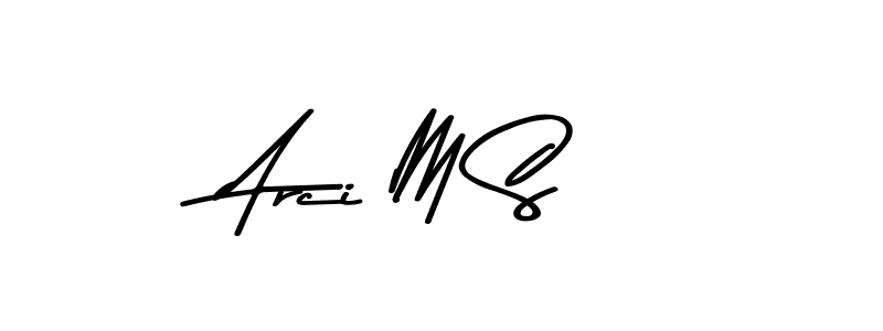 You should practise on your own different ways (Asem Kandis PERSONAL USE) to write your name (Arci M S) in signature. don't let someone else do it for you. Arci M S signature style 9 images and pictures png