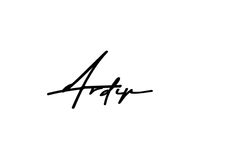 How to make Ardip name signature. Use Asem Kandis PERSONAL USE style for creating short signs online. This is the latest handwritten sign. Ardip signature style 9 images and pictures png