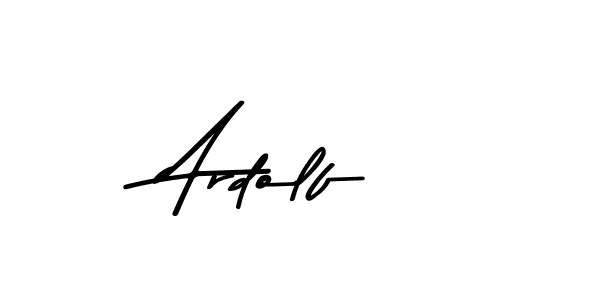 How to make Ardolf name signature. Use Asem Kandis PERSONAL USE style for creating short signs online. This is the latest handwritten sign. Ardolf signature style 9 images and pictures png