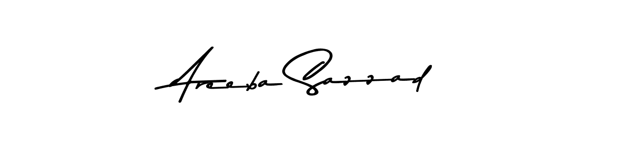 Make a beautiful signature design for name Areeba Sazzad. With this signature (Asem Kandis PERSONAL USE) style, you can create a handwritten signature for free. Areeba Sazzad signature style 9 images and pictures png