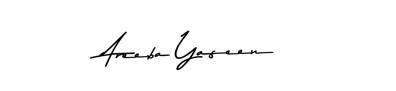 Make a beautiful signature design for name Areeba Yaseen. With this signature (Asem Kandis PERSONAL USE) style, you can create a handwritten signature for free. Areeba Yaseen signature style 9 images and pictures png