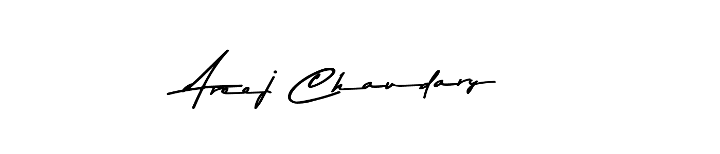 Similarly Asem Kandis PERSONAL USE is the best handwritten signature design. Signature creator online .You can use it as an online autograph creator for name Areej Chaudary. Areej Chaudary signature style 9 images and pictures png