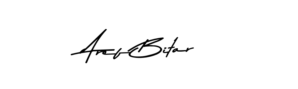 The best way (Asem Kandis PERSONAL USE) to make a short signature is to pick only two or three words in your name. The name Aref Bitar include a total of six letters. For converting this name. Aref Bitar signature style 9 images and pictures png