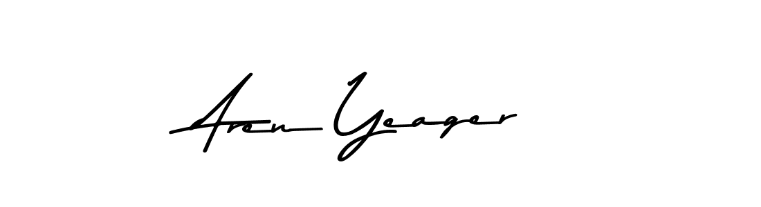 Use a signature maker to create a handwritten signature online. With this signature software, you can design (Asem Kandis PERSONAL USE) your own signature for name Aren Yeager. Aren Yeager signature style 9 images and pictures png