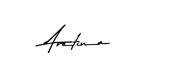 Asem Kandis PERSONAL USE is a professional signature style that is perfect for those who want to add a touch of class to their signature. It is also a great choice for those who want to make their signature more unique. Get Aretina name to fancy signature for free. Aretina signature style 9 images and pictures png
