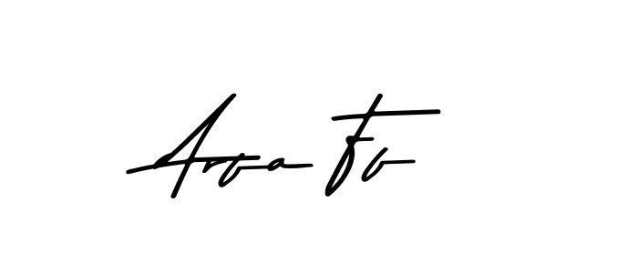 Arfa Ff stylish signature style. Best Handwritten Sign (Asem Kandis PERSONAL USE) for my name. Handwritten Signature Collection Ideas for my name Arfa Ff. Arfa Ff signature style 9 images and pictures png