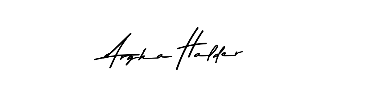 The best way (Asem Kandis PERSONAL USE) to make a short signature is to pick only two or three words in your name. The name Argha Halder include a total of six letters. For converting this name. Argha Halder signature style 9 images and pictures png
