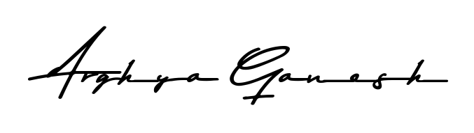 You should practise on your own different ways (Asem Kandis PERSONAL USE) to write your name (Arghya Ganesh) in signature. Don't let someone else do it for you. Arghya Ganesh signature style 9 images and pictures png