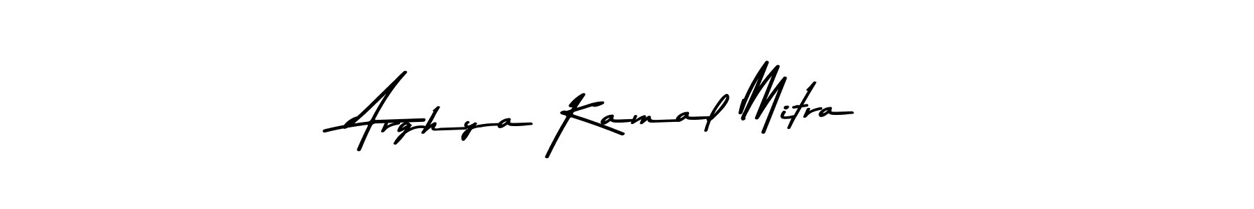 Make a beautiful signature design for name Arghya Kamal Mitra. With this signature (Asem Kandis PERSONAL USE) style, you can create a handwritten signature for free. Arghya Kamal Mitra signature style 9 images and pictures png