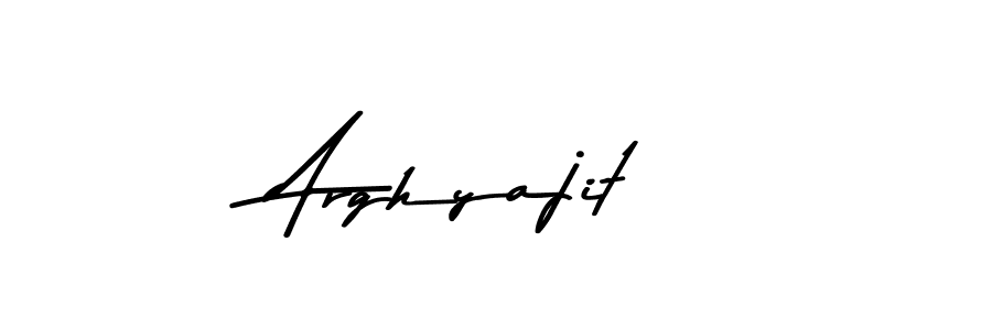 How to make Arghyajit name signature. Use Asem Kandis PERSONAL USE style for creating short signs online. This is the latest handwritten sign. Arghyajit signature style 9 images and pictures png