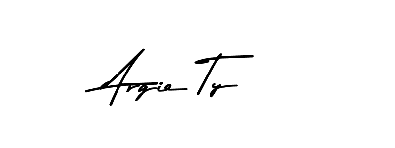 Make a beautiful signature design for name Argie Ty. Use this online signature maker to create a handwritten signature for free. Argie Ty signature style 9 images and pictures png