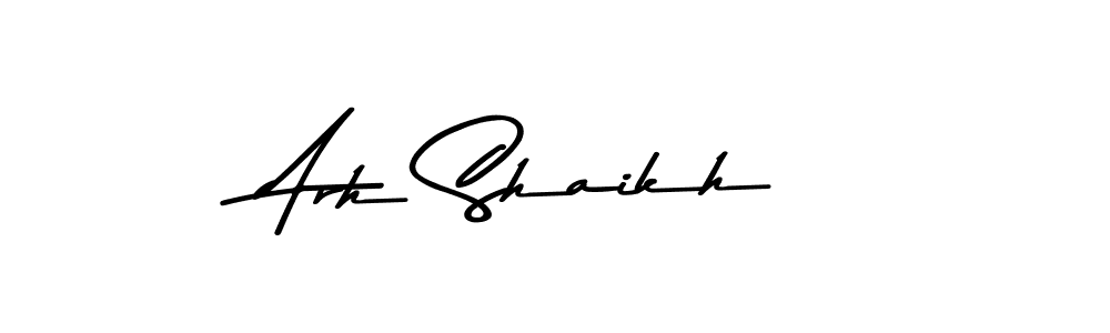 How to Draw Arh Shaikh signature style? Asem Kandis PERSONAL USE is a latest design signature styles for name Arh Shaikh. Arh Shaikh signature style 9 images and pictures png