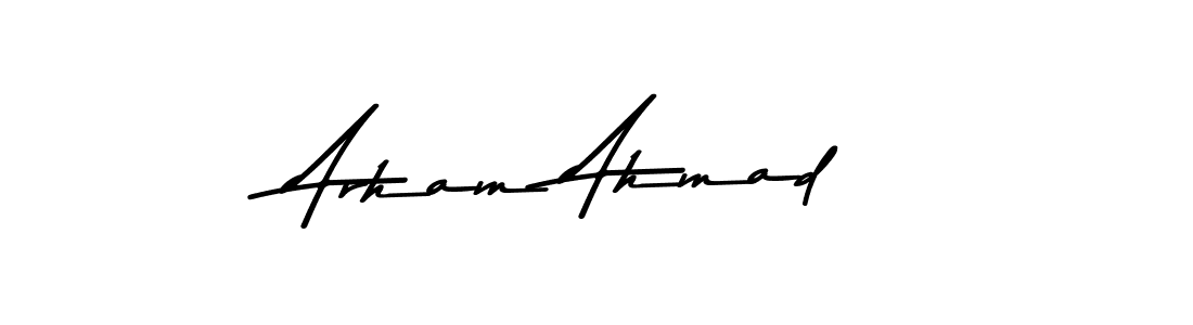 Also You can easily find your signature by using the search form. We will create Arham Ahmad name handwritten signature images for you free of cost using Asem Kandis PERSONAL USE sign style. Arham Ahmad signature style 9 images and pictures png