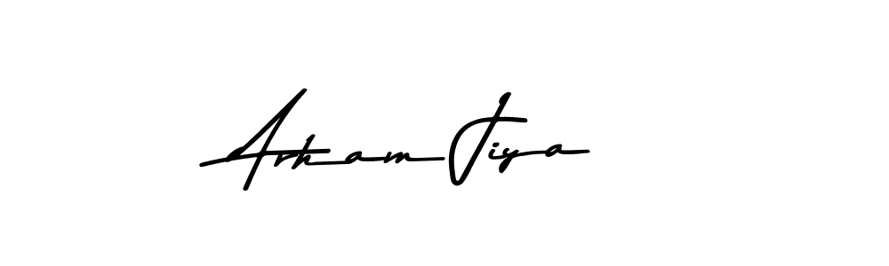 The best way (Asem Kandis PERSONAL USE) to make a short signature is to pick only two or three words in your name. The name Arham Jiya include a total of six letters. For converting this name. Arham Jiya signature style 9 images and pictures png