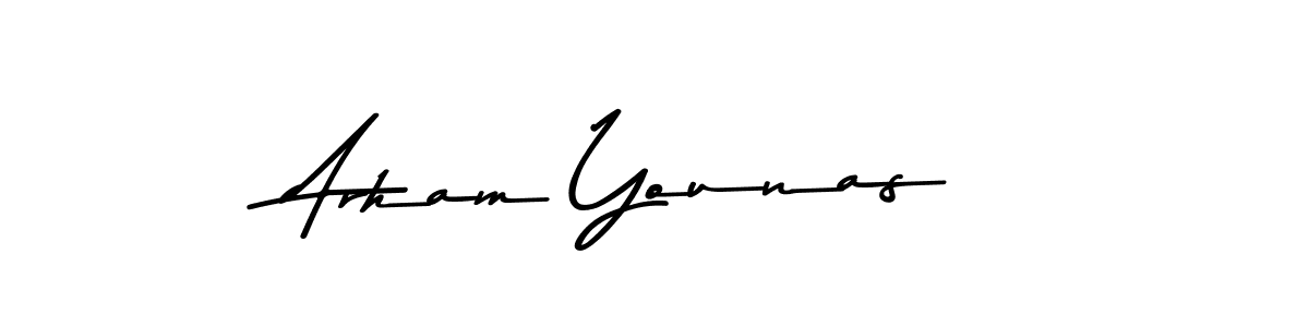 How to Draw Arham Younas signature style? Asem Kandis PERSONAL USE is a latest design signature styles for name Arham Younas. Arham Younas signature style 9 images and pictures png