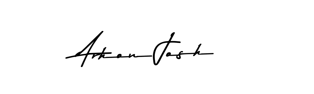 Design your own signature with our free online signature maker. With this signature software, you can create a handwritten (Asem Kandis PERSONAL USE) signature for name Arhon Josh. Arhon Josh signature style 9 images and pictures png