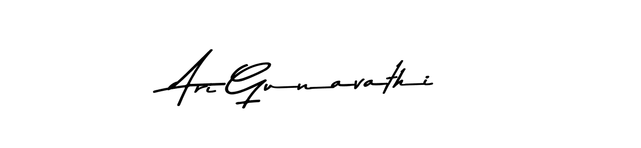 Create a beautiful signature design for name Ari Gunavathi. With this signature (Asem Kandis PERSONAL USE) fonts, you can make a handwritten signature for free. Ari Gunavathi signature style 9 images and pictures png