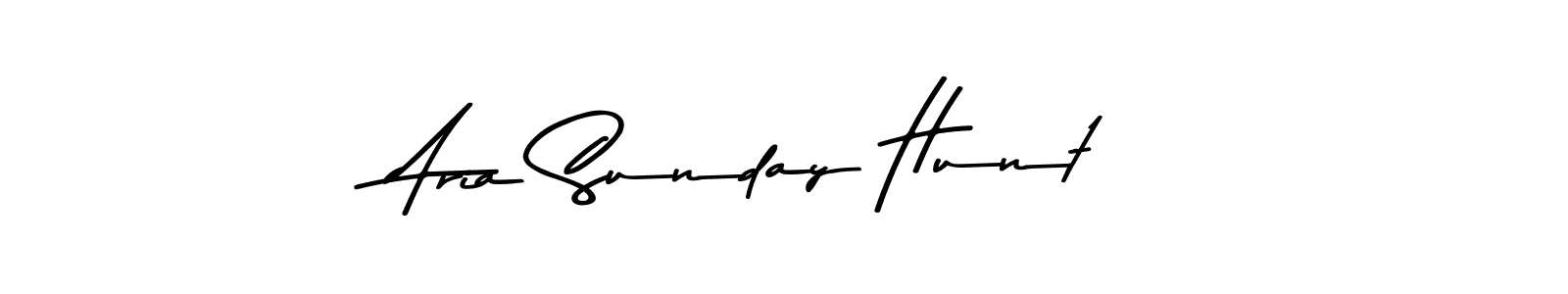 Similarly Asem Kandis PERSONAL USE is the best handwritten signature design. Signature creator online .You can use it as an online autograph creator for name Aria Sunday Hunt. Aria Sunday Hunt signature style 9 images and pictures png